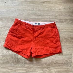 red shorts